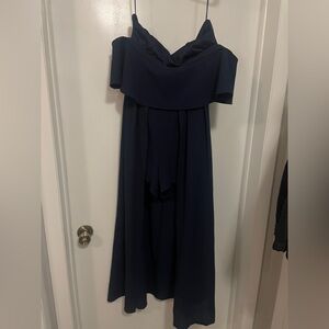 Altar’d State Navy Off-Shoulder Dress